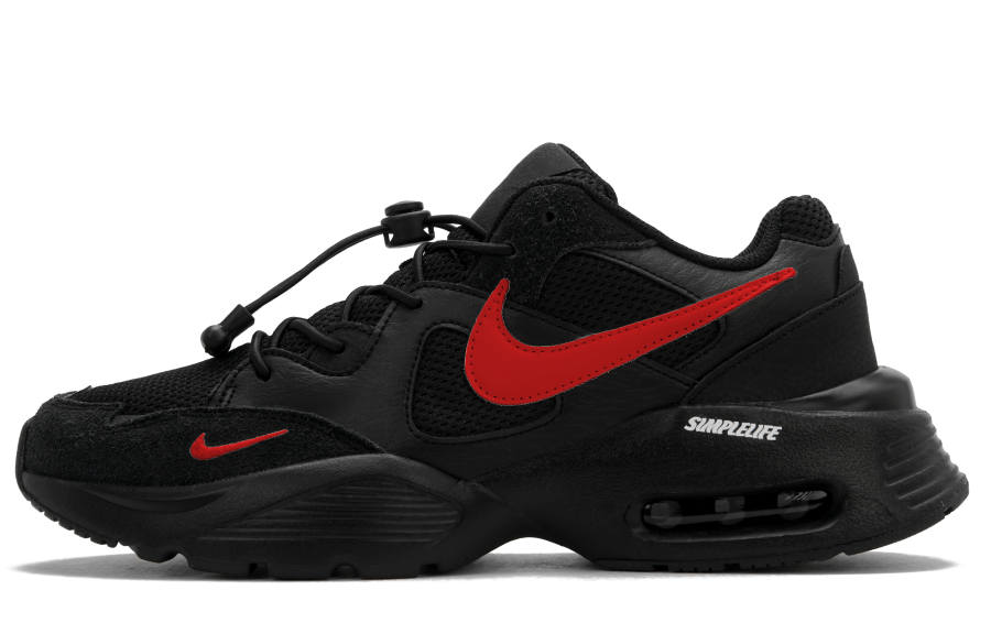 Nike Nike Air Max Fusion Low top Running Shoes Men's Black Red