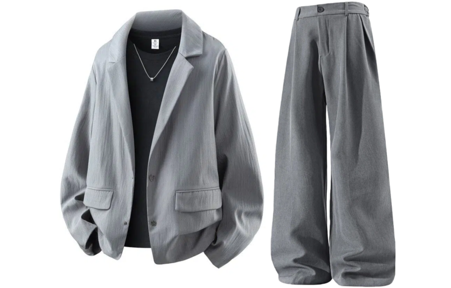 GWAF Business Suits Men's Notch Lapel Moderate
