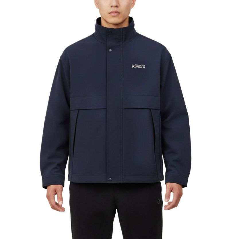 Converse Converse Jackets Men's Navy Blue Stand Collar Moderate Other