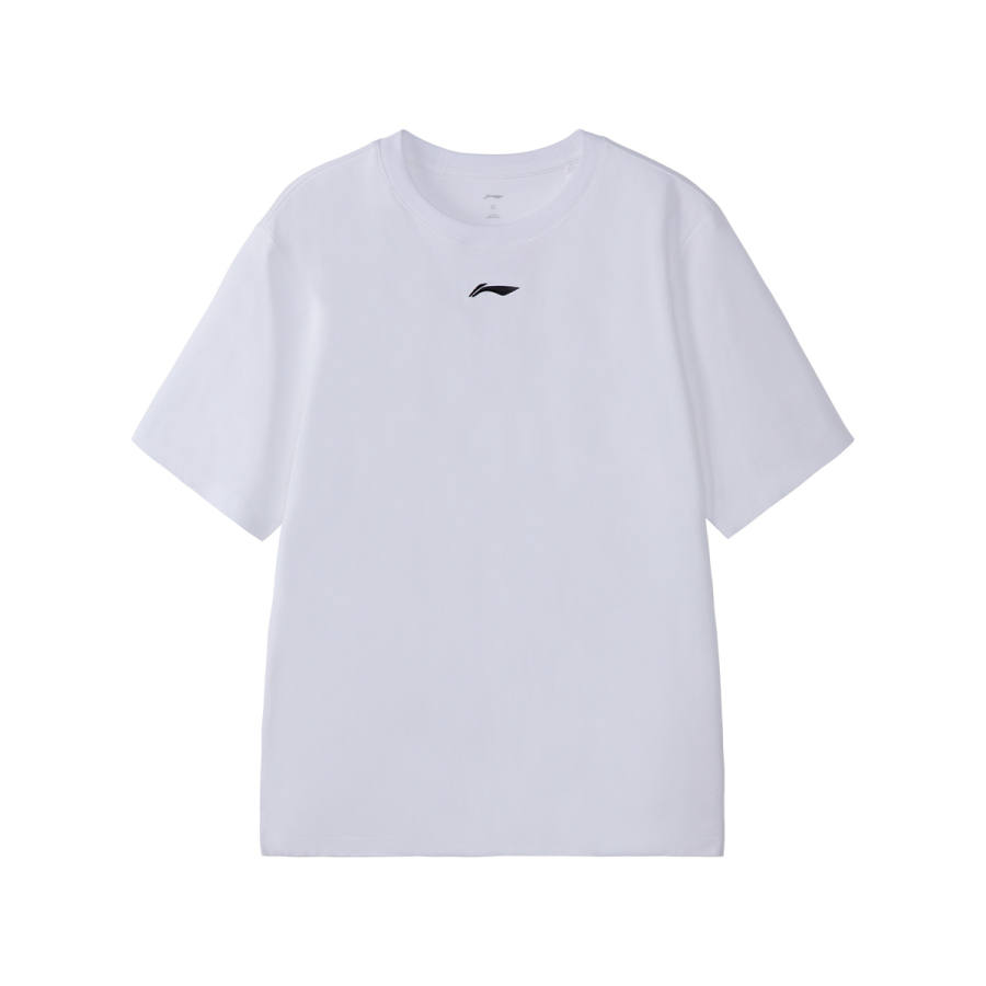 Li-Ning Li Ning T Shirts Men's White Crew Neck Thin