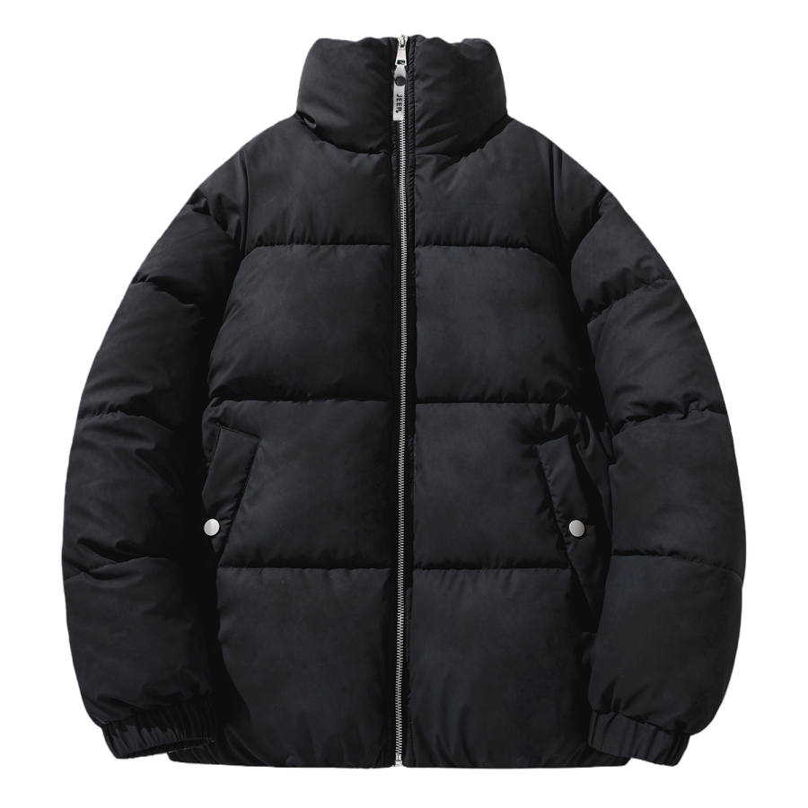 Jeep Puffer Jackets Unisex Stand Collar Thickened Padded Puffer Jacket