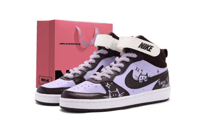 Nike Nike Court Borough 2 Leather Abrasion Resistant Slip Resistant Abrasion Resistant Slip Resistant Mid top