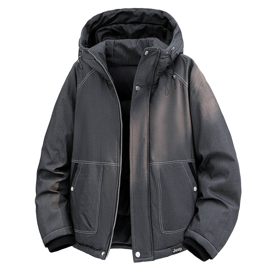 Jeep Jeep Puffer Jackets Unisex Hooded Thickened