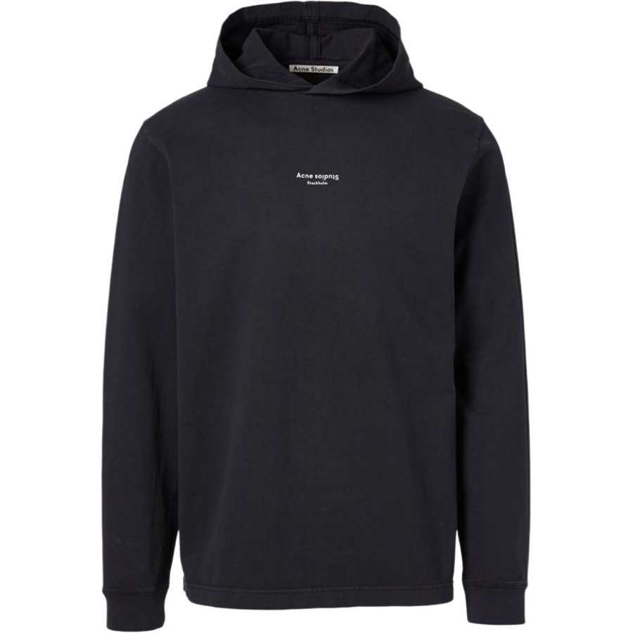 Acne Studios Acne Studios Sweatshirts Unisex Black Hooded Non Detachable Moderate