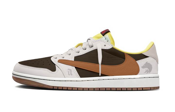 Jordan Travis Scott x Jordan Air Jordan 1 Abrasion Resistant Breathable Abrasion Resistant Breathable Low top