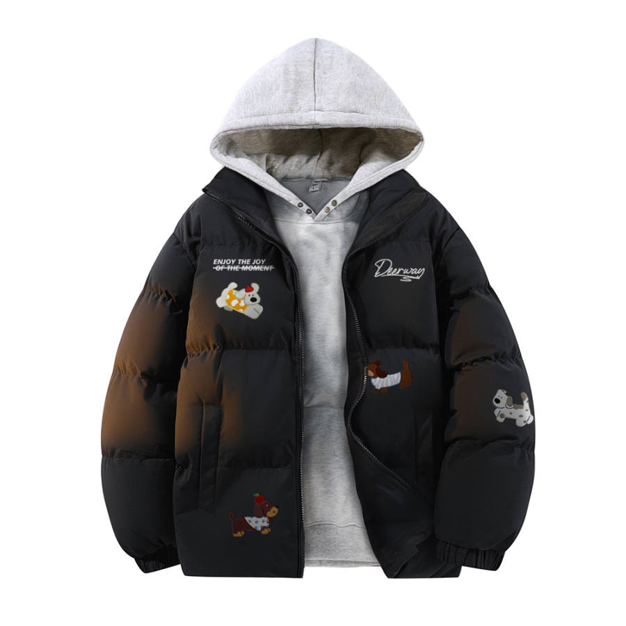 DEERWAY DEERWAY Puffer Jackets Unisex Stand Collar Thickened Padded Puffer Jacket
