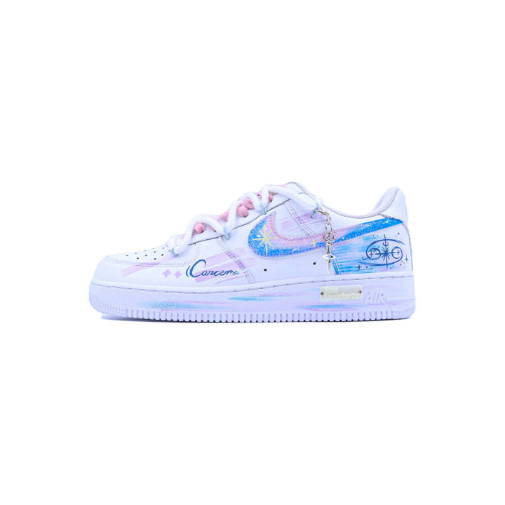 Nike Nike Air Force 1 Xingqidian, Twelve Constellations, Cancer Abrasion Resistant Slip Resistant Low top Skateboard Shoes