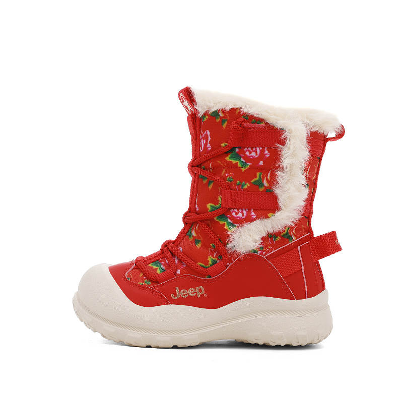 Jeep Anti Kick Cushioning Abrasion Resistant Height Increasing Balance Support Snow Boots Kids'