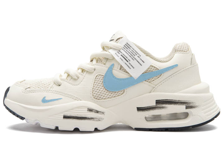 Nike Nike Air Max Fusion Low top Running Shoes Unisex Beige Blue