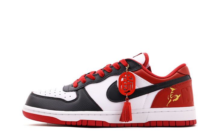Nike Nike Big Coverage Slip Resistant And Abrasion Resistant Low top Skateboard Shoes Unisex Black Red