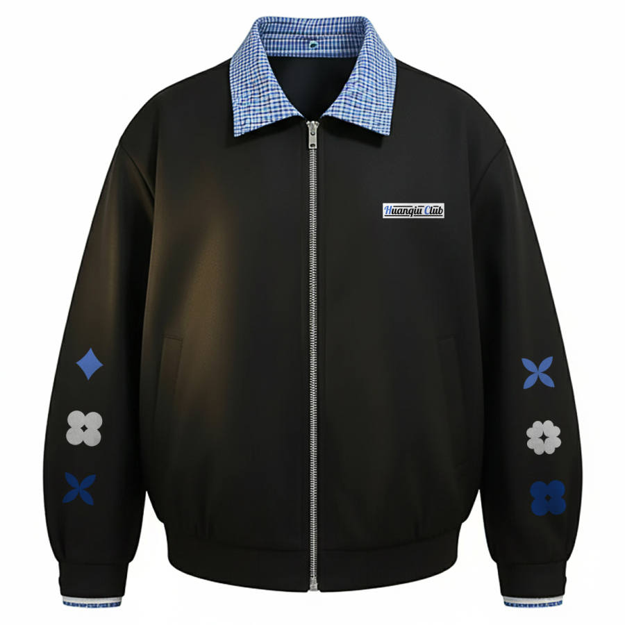 HUANQIU Jackets Unisex Lapel Thickened