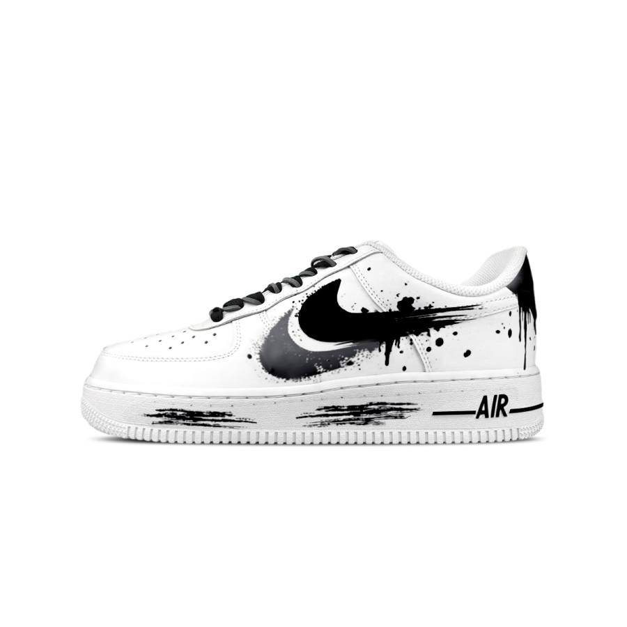 Nike Nike Air Force 1 Low top Skateboard Shoes Women's Black White