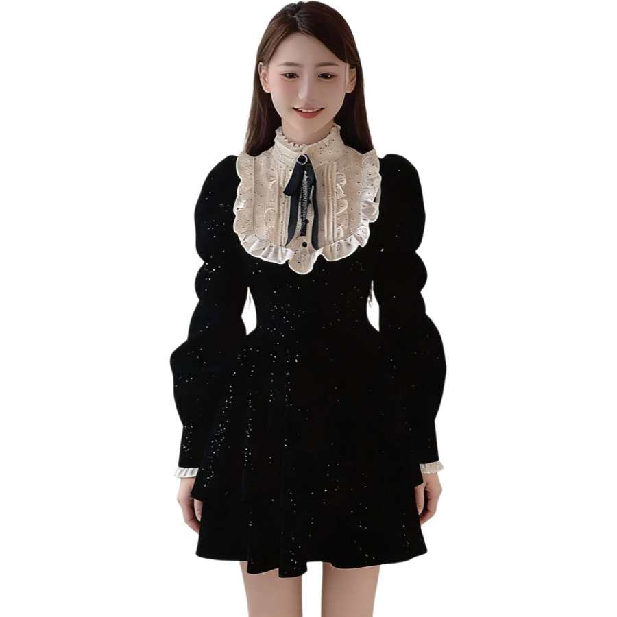 VENICEW Long Sleeved Dress Women's