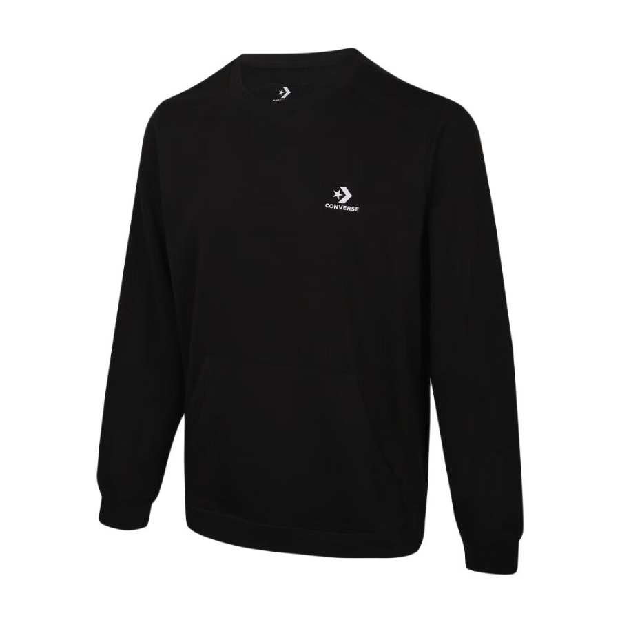 Converse Converse Sweatshirts Men's Black Crew Neck Moderate