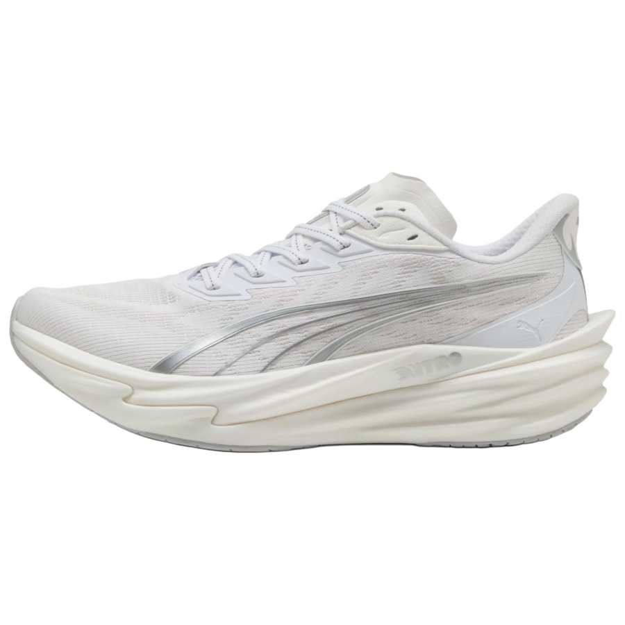 PUMA Deviate Nitro 4 Breathable Lightweight Breathable And Lightweight Running Shoes Men's White