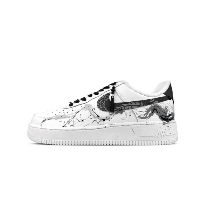Nike Nike Air Force 1 Low top Skateboard Shoes Women's Black White