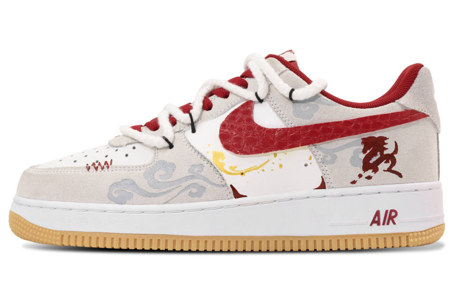 Nike Nike Air Force 1 Ash Frost Suede, Leather Abrasion Resistant Abrasion Resistant Low top Skateboard Shoes Unisex