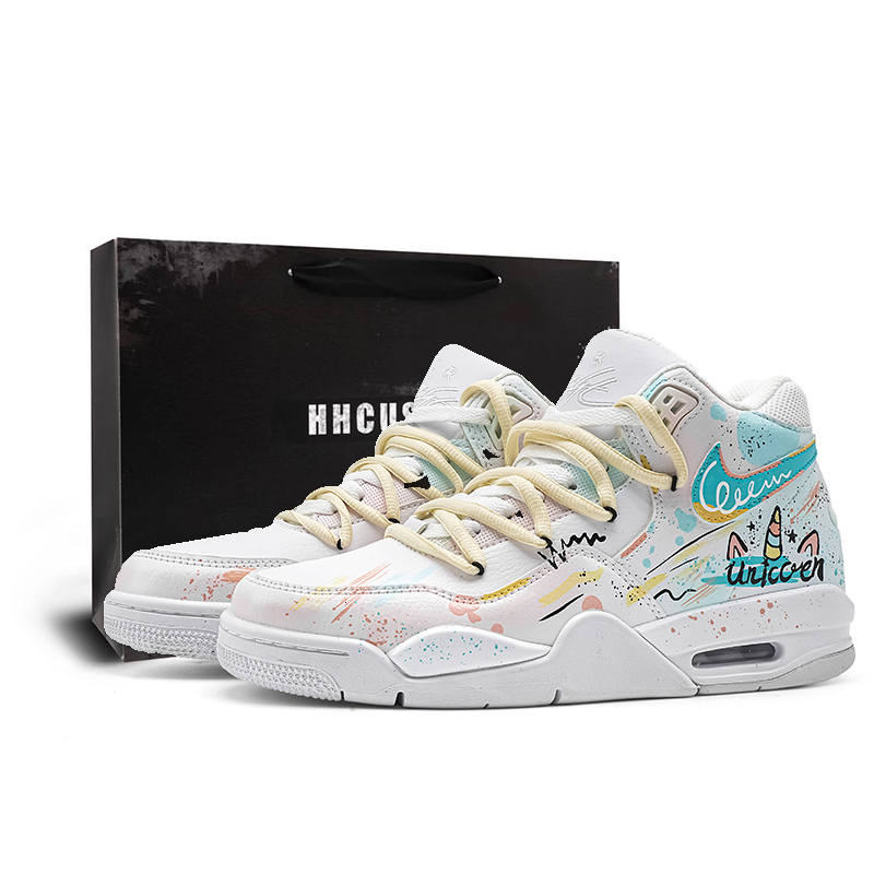 Nike Nike Flight Legacy Candy Unicorns Synthetic Leather Cushioning Abrasion Resistant Slip Resistant Low top