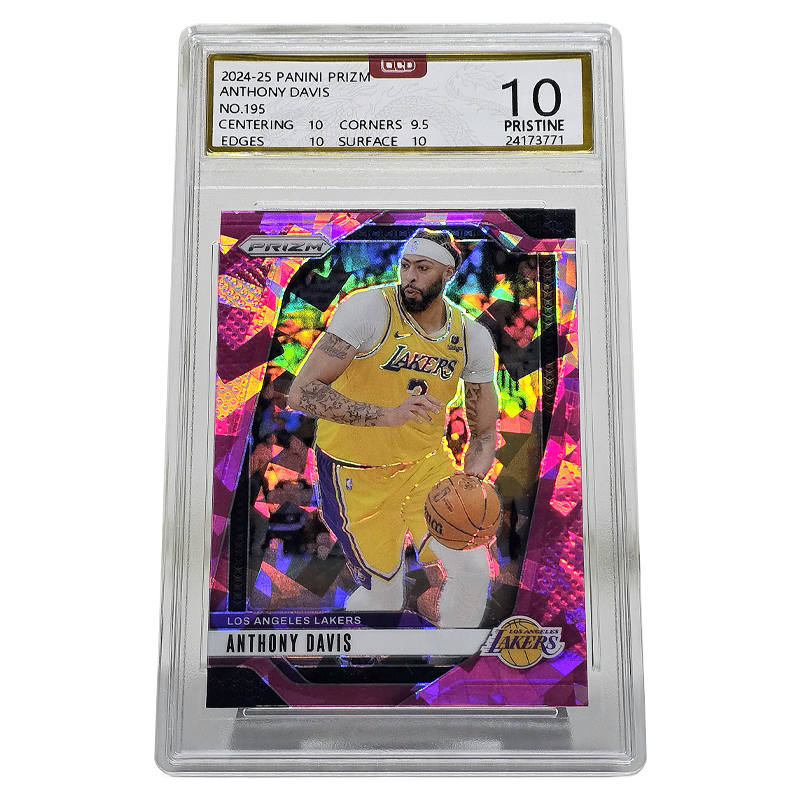 PANINI PANINI Anthony Davis Autographed Card 24 Last Prizm Ice Crushing Collection Graded Cards 1 Pc