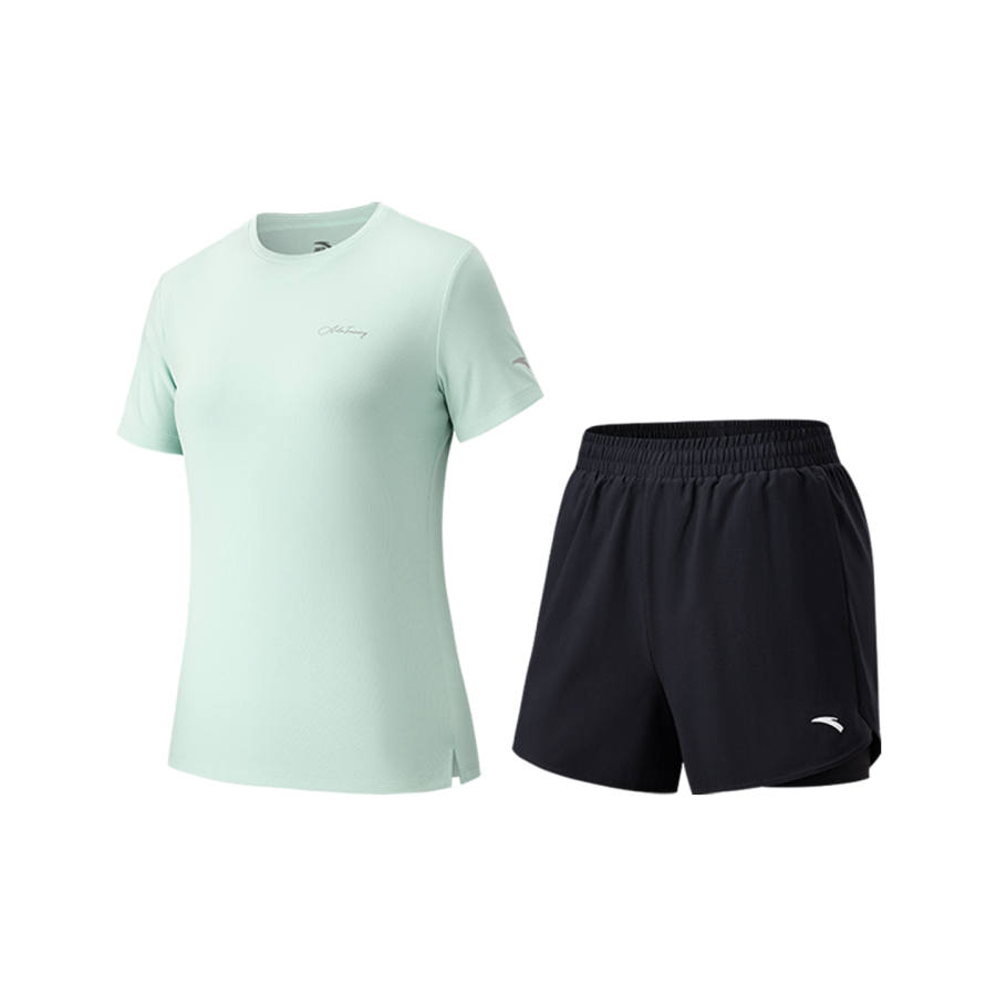 Anta Fitness Set Women's Light Cloud Green/Basic Black