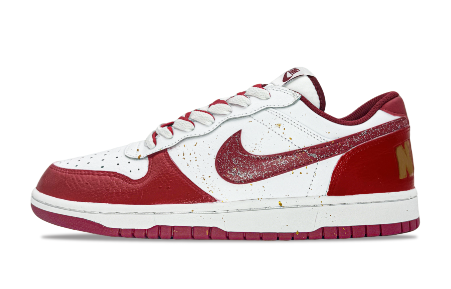 Nike Nike Big Abrasion Resistant Breathable Low top Skateboard Shoes Men's Red White