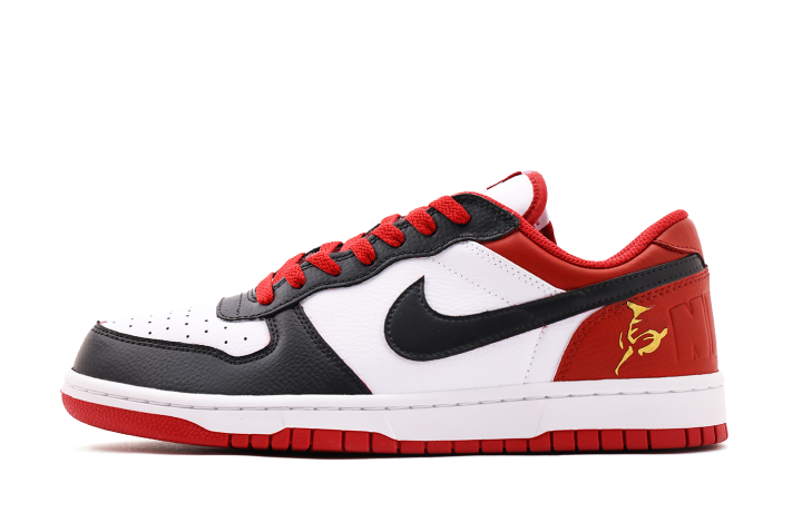 Nike Nike Big Wrapping, Wear Resistant And Non Slip Low top Skateboard Shoes Unisex Black Red