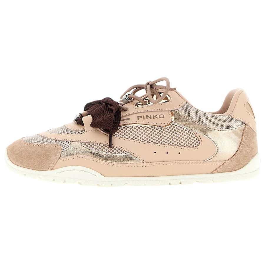 PINKO PINKO Yulia 01 Cow Leather Low top Casual Shoes Women's Pink