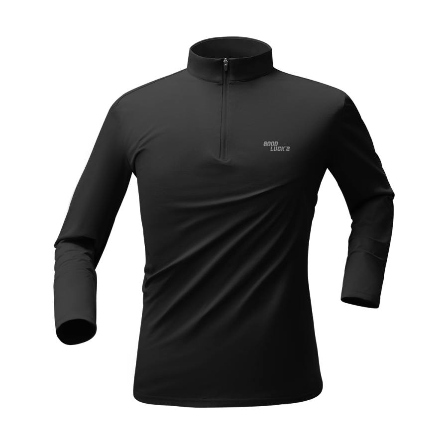 Tonlion T Shirts Unisex Stand Collar Moderate Straight Fit