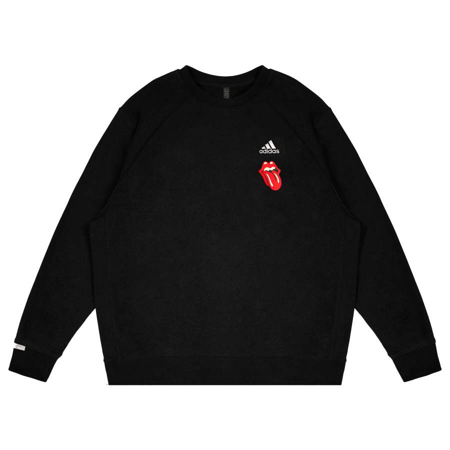 Adidas Adidas LABEL Sweatshirts Unisex Black Crew Neck Moderate Regular