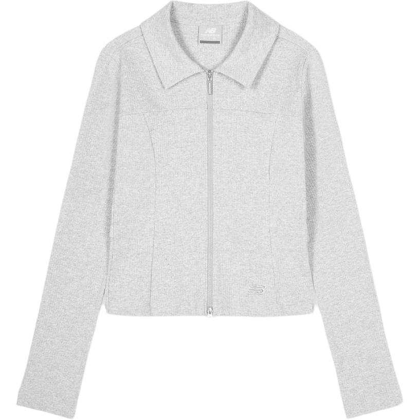 New Balance New Balance Knitwear Women's Light Gray Lapel Moderate