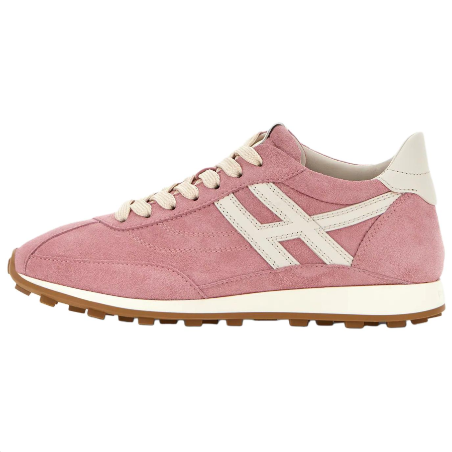 HOGAN Athletic Leather, Suede Low top Casual Shoes 5.6cm Women's Pink
