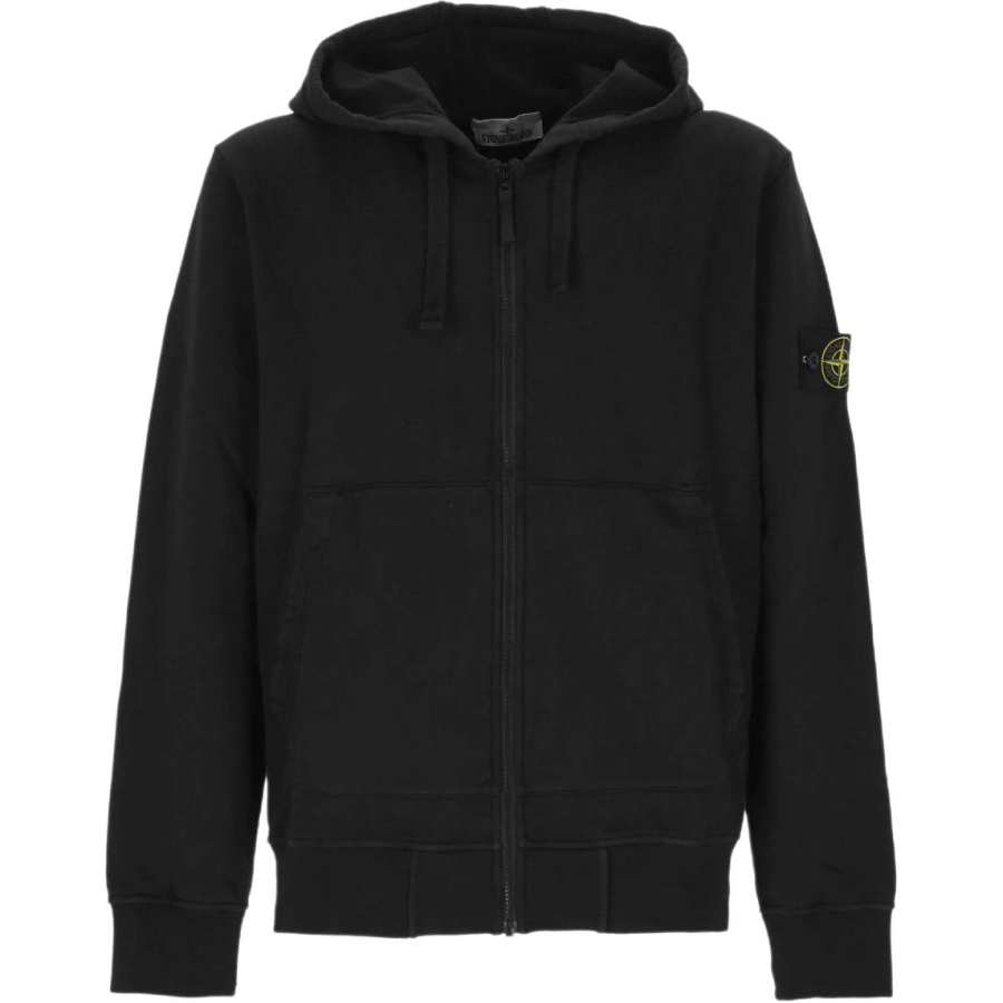 Stone Island Zip-Up Drawstring Hoodie