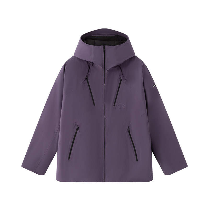 SPRAYGROUND Down Jackets Unisex Dark Purple Hooded Moderate