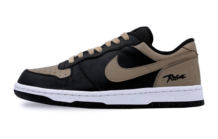 Nike Nike Big Abrasion Resistant Abrasion Resistant Low top Skateboard Shoes Men's Black Brown