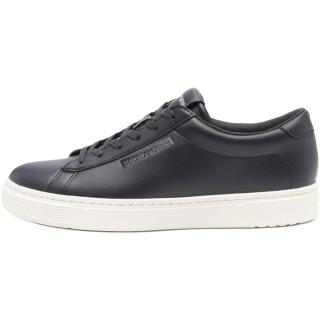 EMPORIO ARMANI Leather Low top Skateboard Shoes Men's Blue