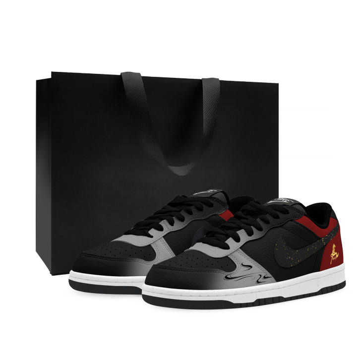 Nike Nike Big Thermal Cushioning Abrasion Resistant Low top Skateboard Shoes Unisex Black