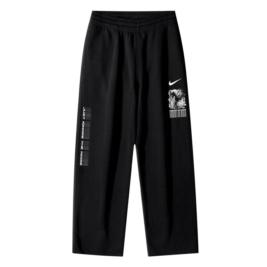 Nike Nike Ash Angel AS Club OH Pant Swoosh NF Logo Breathable Fleece Lined Casual Straight Fit Thick Knitted Sweatpants