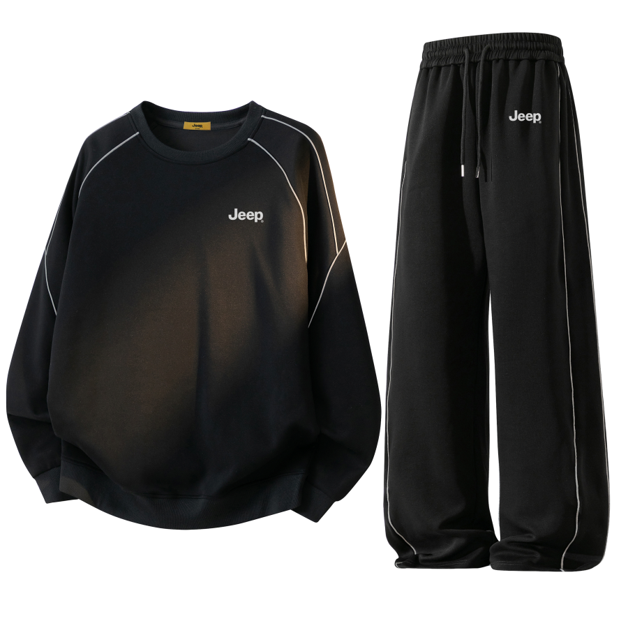 Jeep Jeep Sweatshirt Sets Unisex Crew Neck Moderate