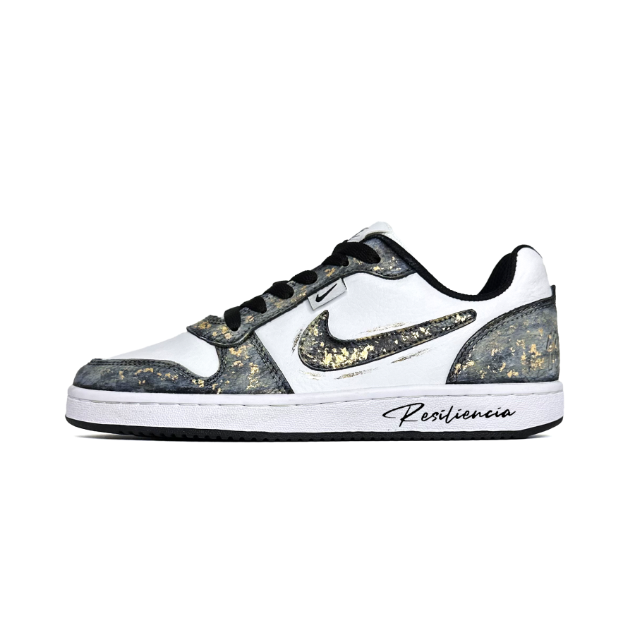 Nike Nike EBERNON Gold Stamped Craft, Street American, Hand Drawn Graffiti, Vintage Niche, Casual, Preppy Style