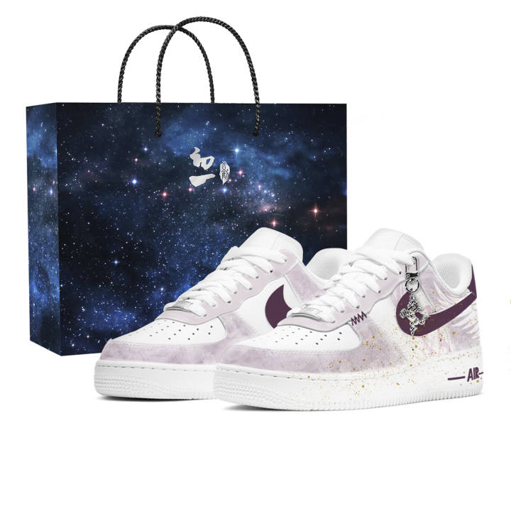 Nike Nike Air Force 1 Shopping Bag, Purple Wing Gilded Light CNY Horse Year Collection, New Year's Day Culture CH