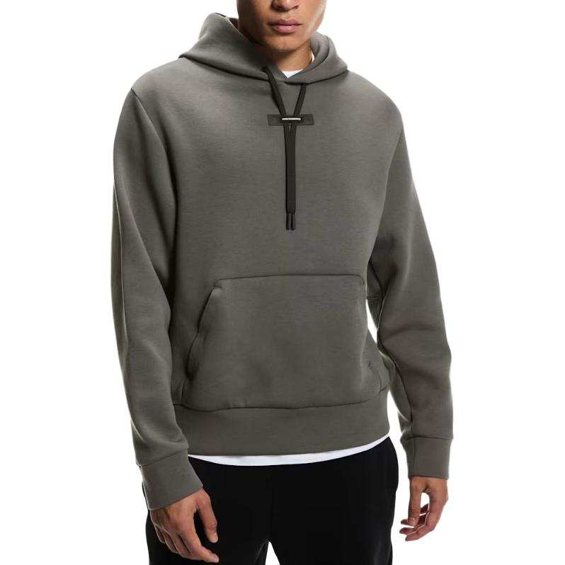 On Sweatshirts Men's Contour Gray Hooded Moderate