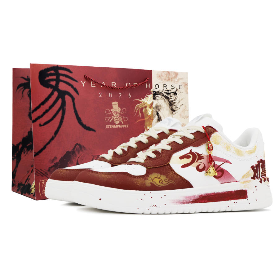 Anta Easy Low top Skateboard Shoes Unisex Red White