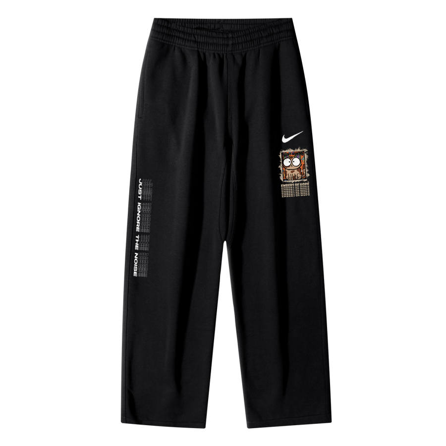 Nike Nike Staring Cat AS Club OH Pant Swoosh NF Logo Breathable Fleece Lined Casual Straight Fit Thick Knitted Sweatpants