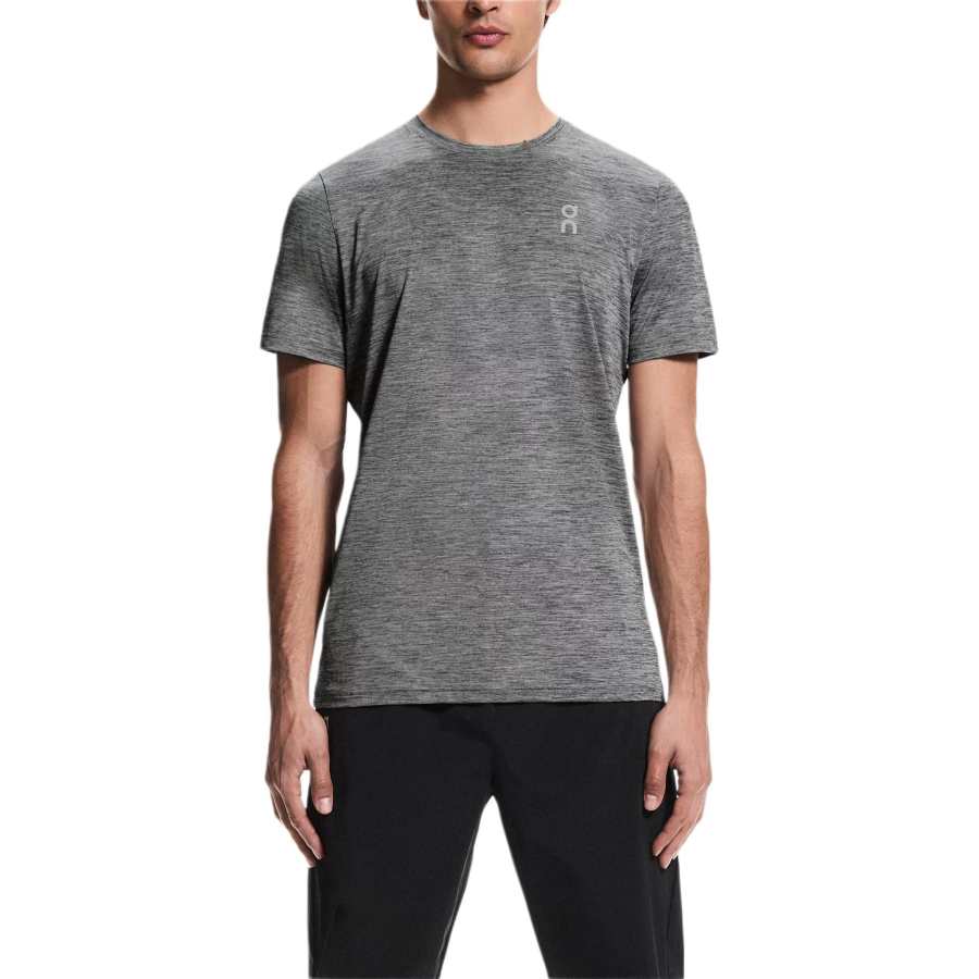 On Running T Shirts Men's Meteor Crater Gray Green