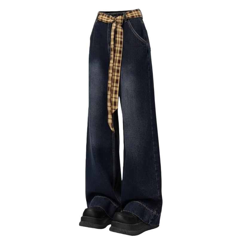 Sugarfunk Sugarfunk Jeans Women's Blue Moderate Straight Fit Pants