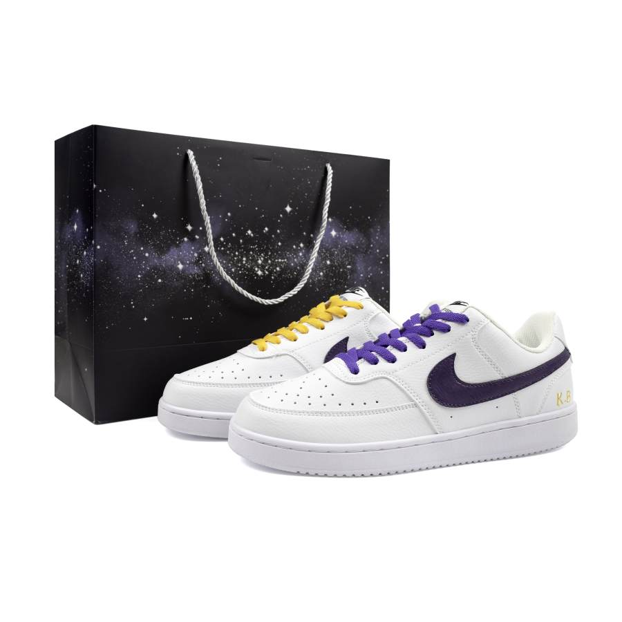 Nike Nike Court Vision 1 Purple Gold Dynasty, Shopping Bag Cushioning Abrasion Resistant Slip Resistant Low top