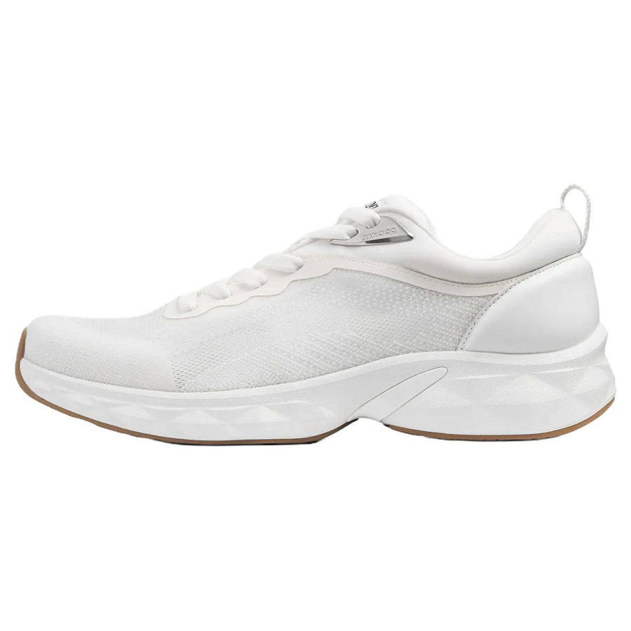 Jimmy Choo DIAMOND RUN Leather Low top Casual Shoes Men's White