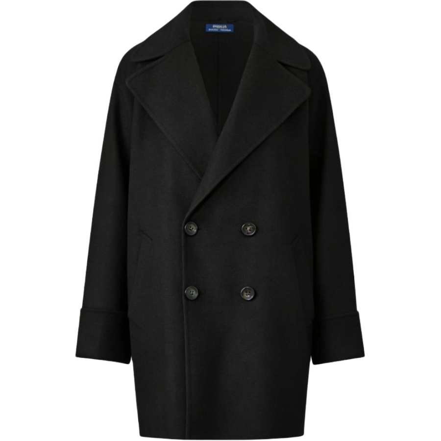 Polo Ralph Lauren Coats Women's Black Lapel Moderate Other