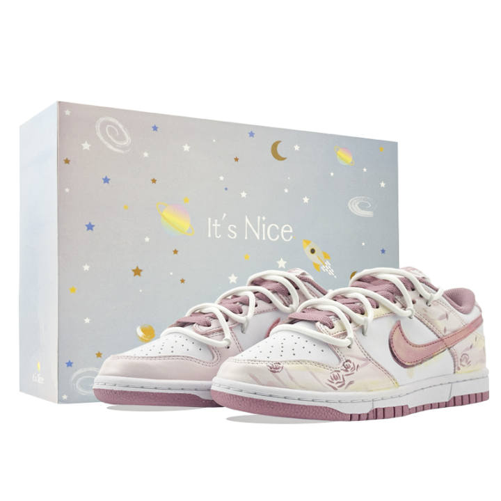 Nike Nike Dunk Pink White Rose Cushioning Abrasion Resistant Slip Resistant Cushioning Abrasion Resistant Slip Resistant