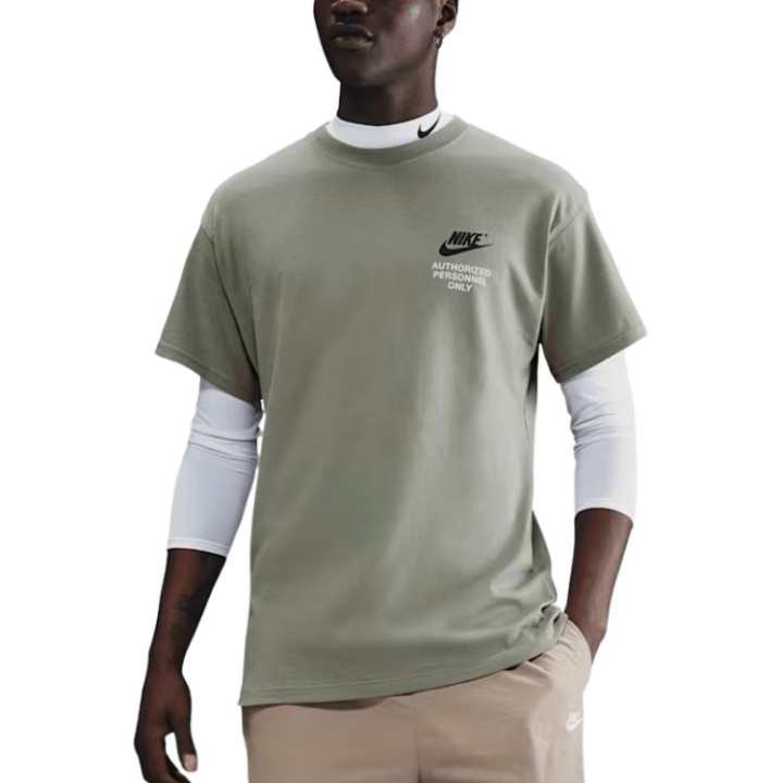 Nike Nike Sportswear T Shirts Men's Light Army Green Crew Neck